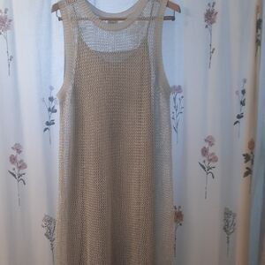 Chic Silvet Knit Sleeveless Dress